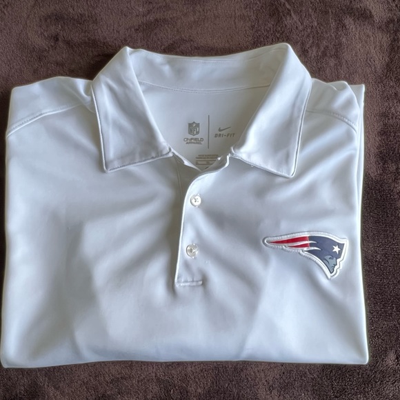 Nike Dri-Fit Polo Shirt with Patriots Flying Elvis Logo - Picture 1 of 8